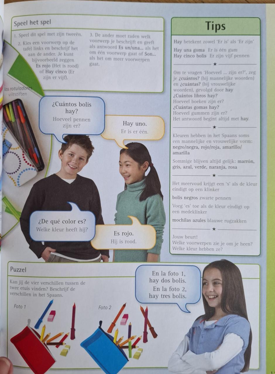Spaanse les voor kinderen, 3 boekjes en een CD