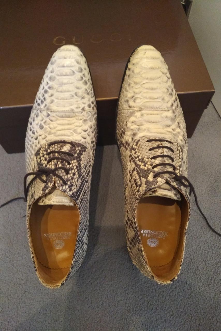 Fred dela Bretoniere Pythonlederen schoenen (42)