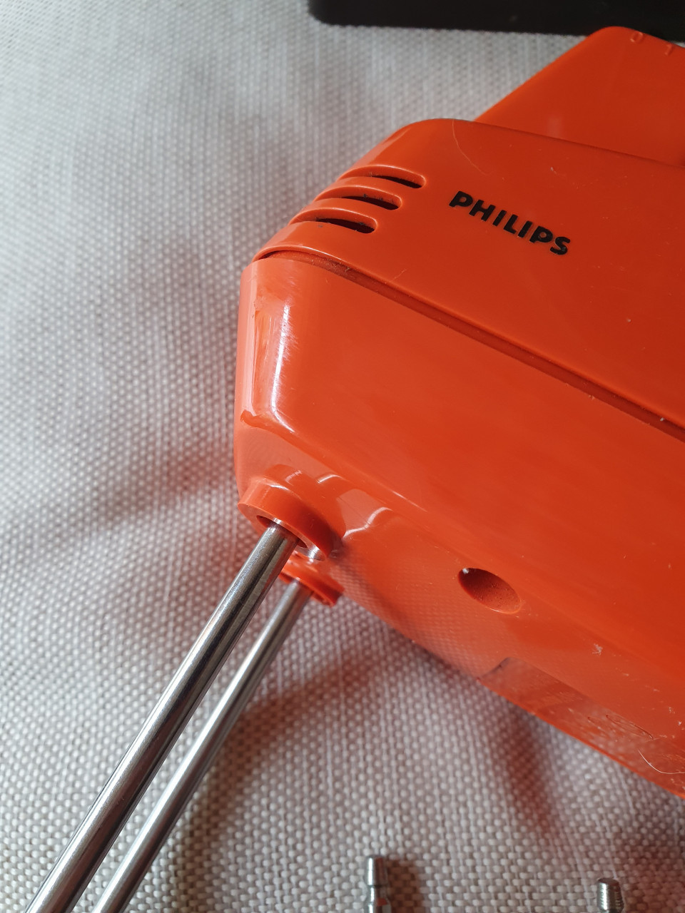 Mooie werkende vintage Philips HR 1170 in puntgaaf oranje....