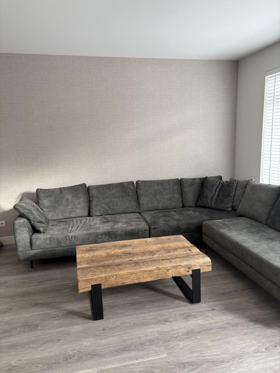 Grote groene hoekbank