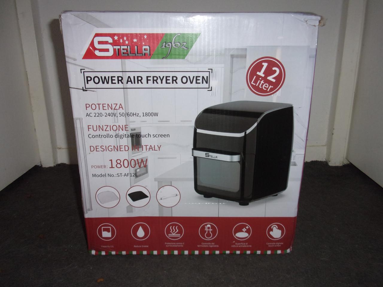 Stella Airfryer 12L 1800w Nieuw!