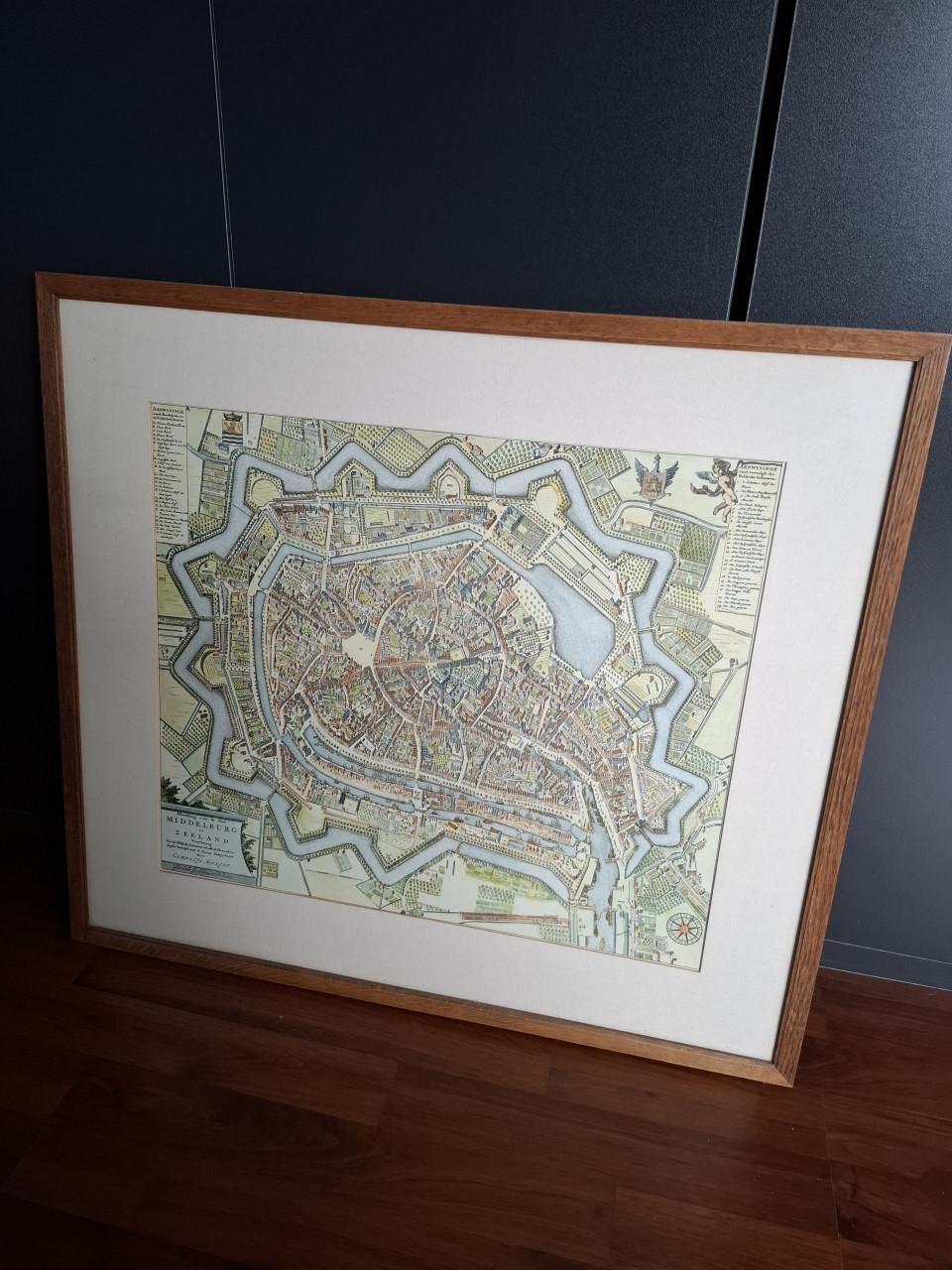 Prachtige kaart Middelburg