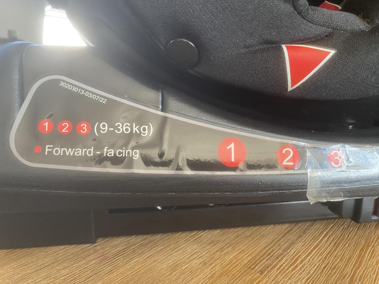 Autostoel verstelbaar (isofix)