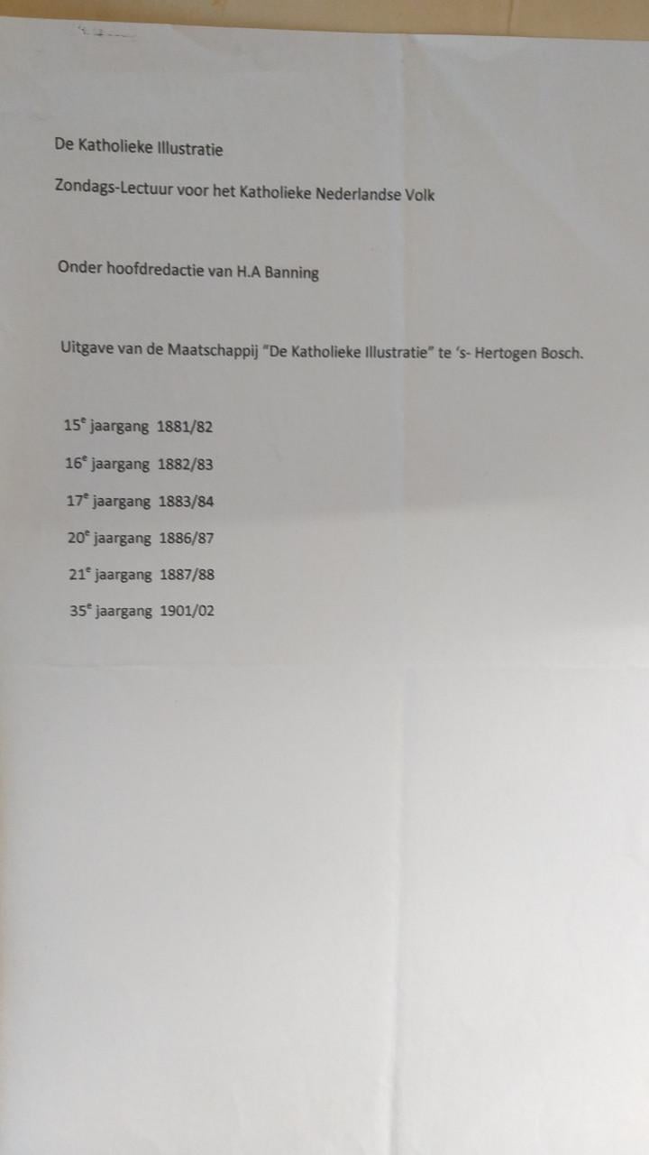 Katholieke Illustratie, 1881-1902  Gratis