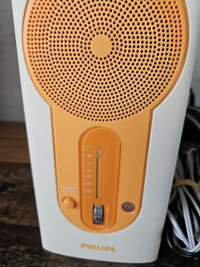 Vintage Philips 2.0 Luidsprekerset - Wit/Oranje zgan nog