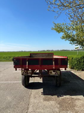 Platte kar hooiwagen lanbouw