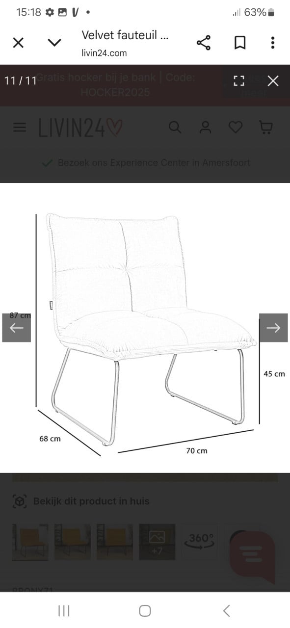 2 moderne fauteuils MALAGA