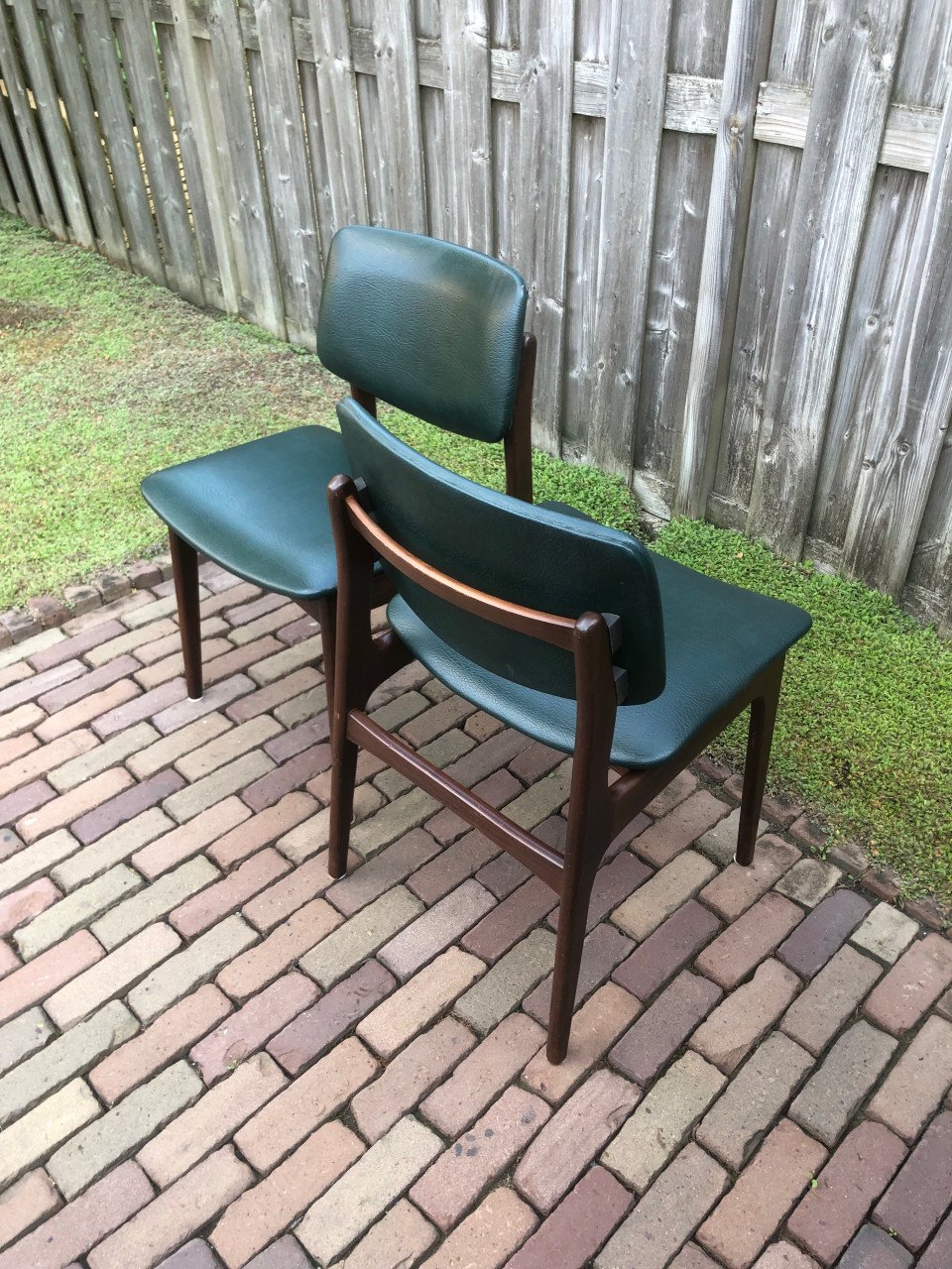 4 vintage eettafel stoelen.