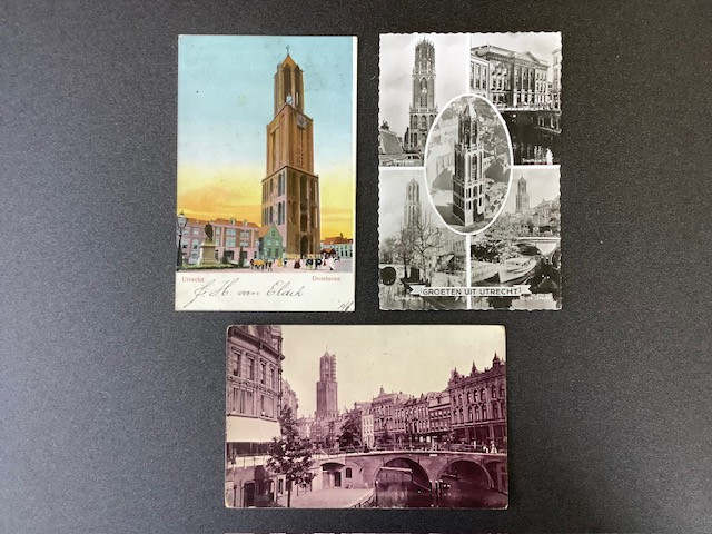 23 ansichtkaarten met thema Utrecht.
