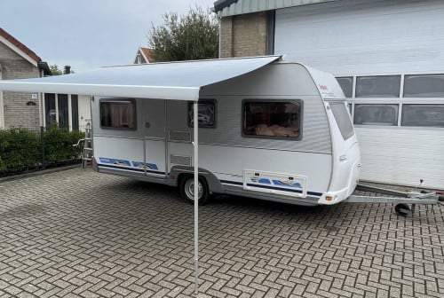 Dethleffs 460 | vast bed | voortent | evt. mover luifel