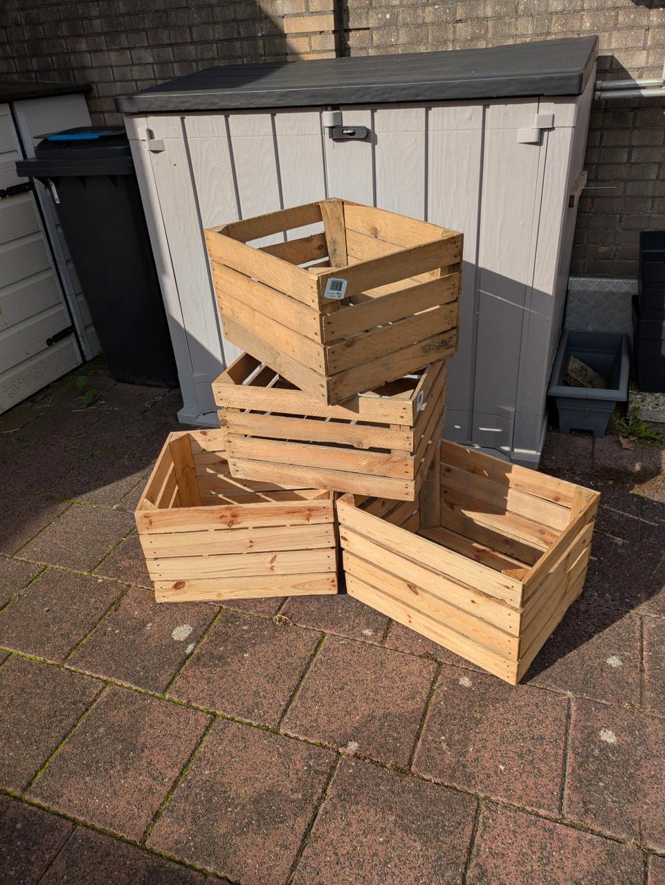 Houten kratjes
