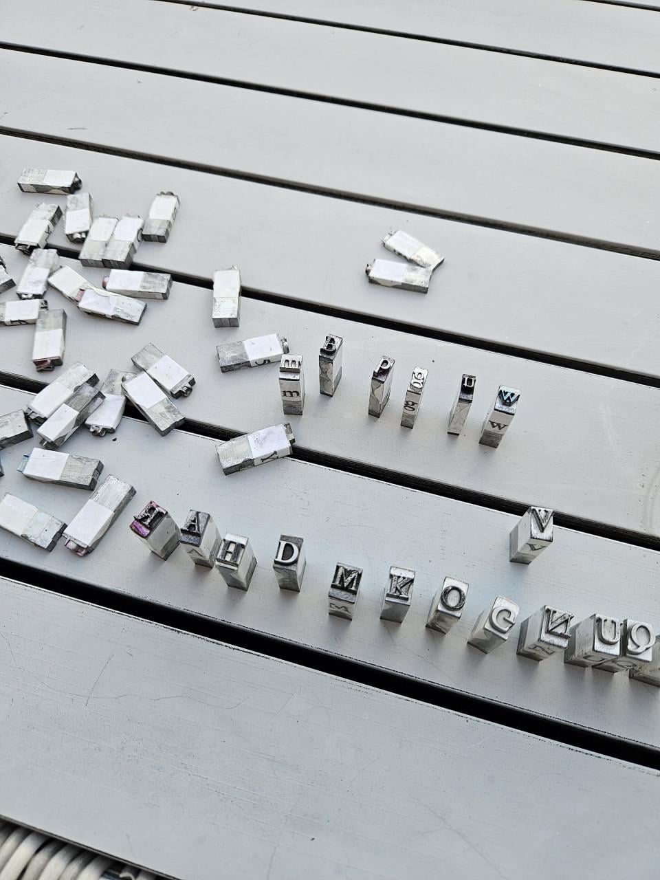 Vintage mooie Letter Stempels voor Leerbewerking