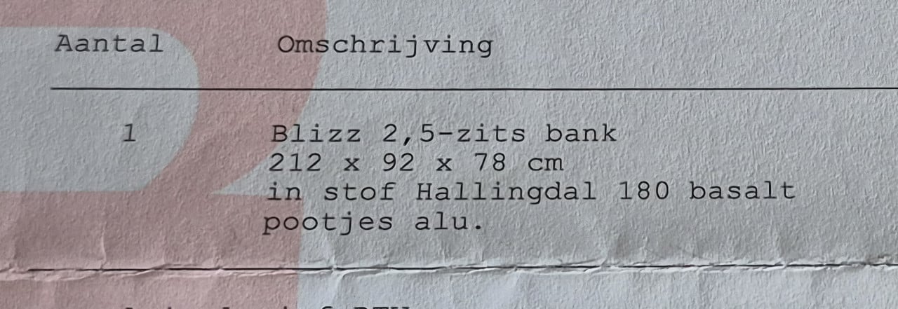 2,5 zits bank Blizz van Design on Stock, Roderick Vos
