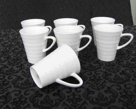 7 nieuwe mokken voor bosje bloemen.