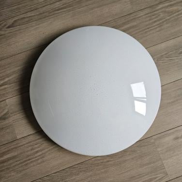 Ronde LED plafondlamp wit met glittereffect