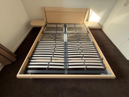 2 persoons bed, Beuken kleur