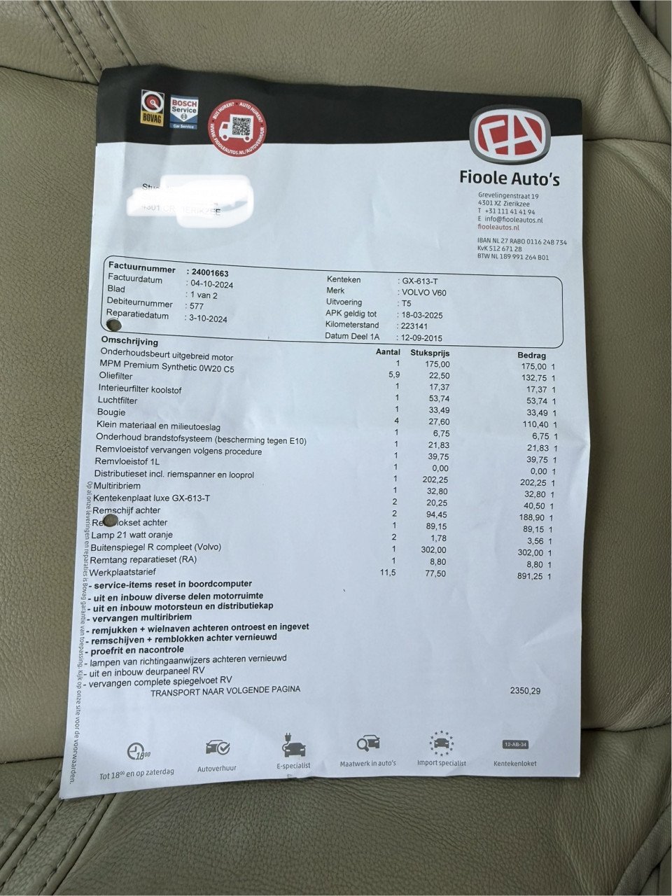 Volvo v60 T5 245pk start/stop geartronic 2015