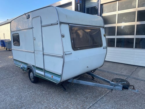 Oude caravan