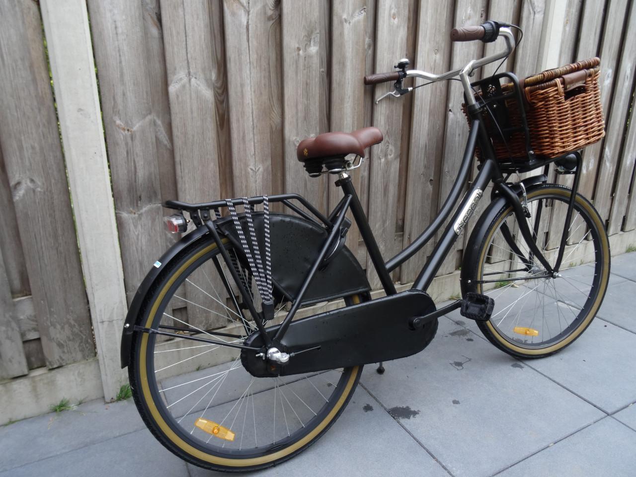 🚲 Popal Daily Dutch Meisjesfiets – 26 inch – 3 Versnellingen – Zwart 🖤