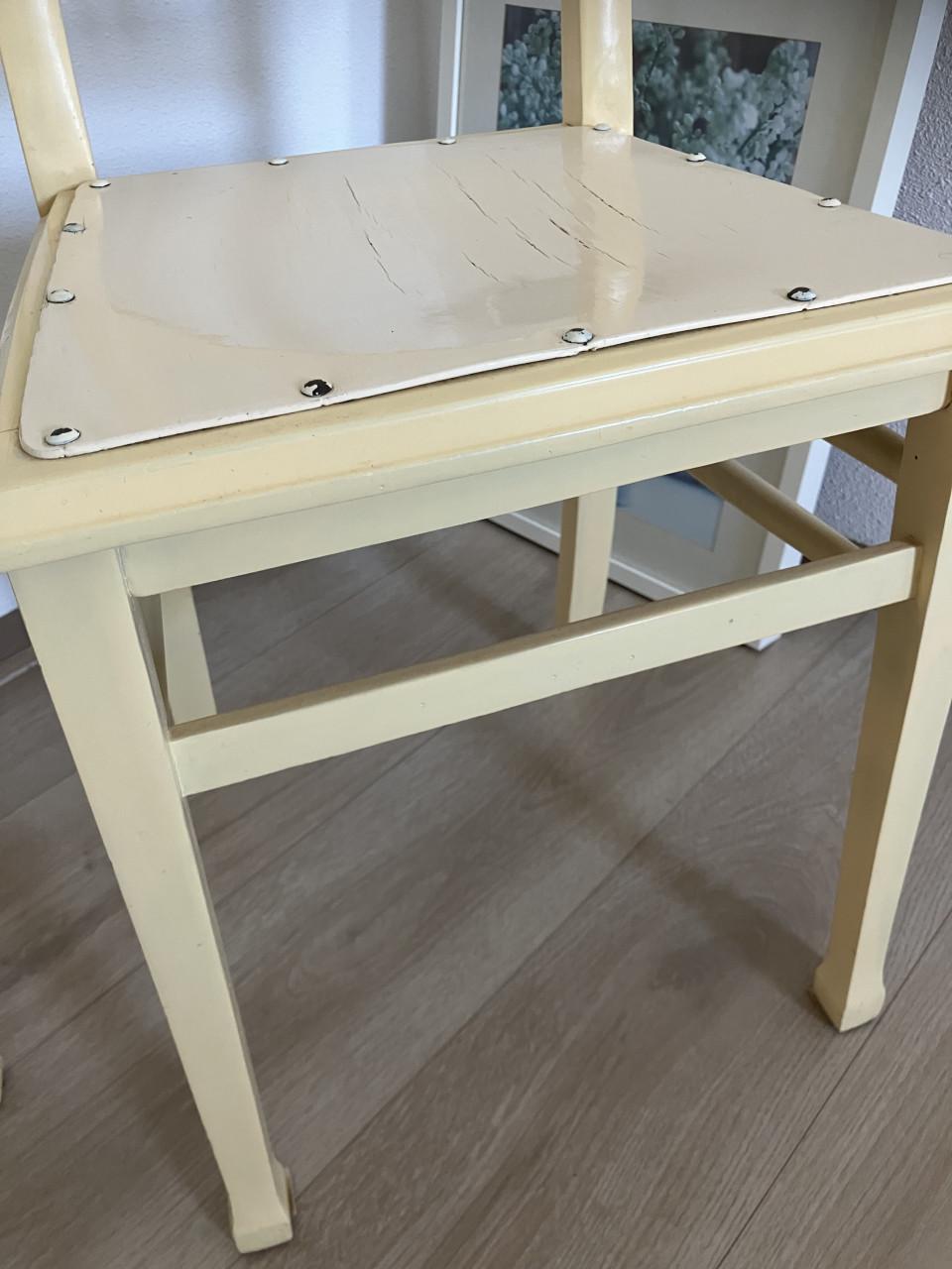 Stoel – vintage landelijk stoel 2 stuks