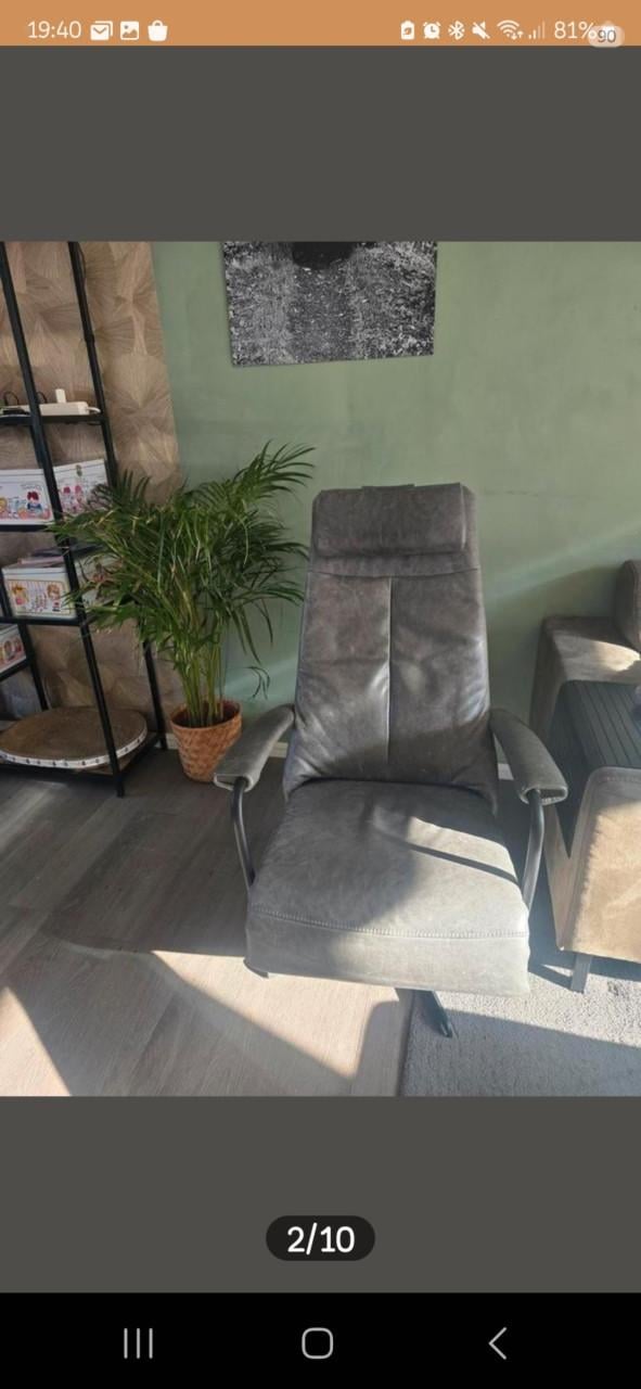 LUXE Sta-op/relaxfauteuil zgan