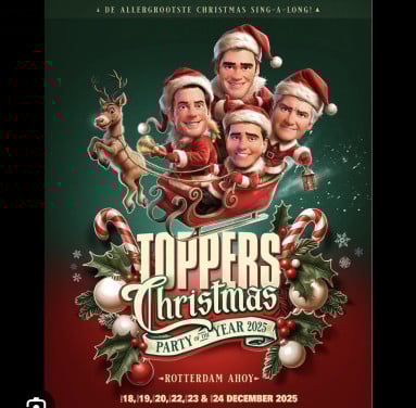 2de kaartje gratis toppers Christmas party Ahoy