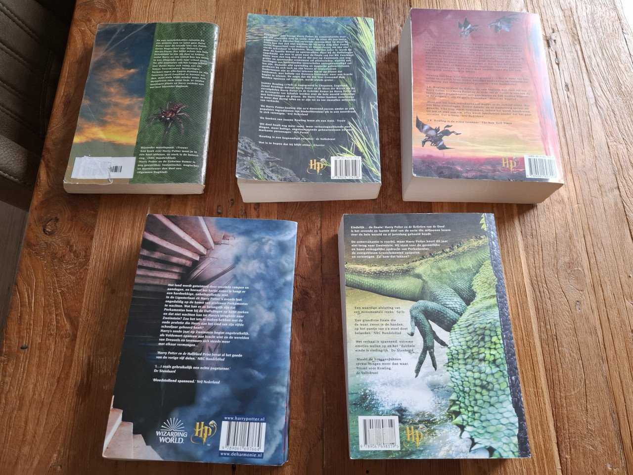 Harry potter boeken 5 stuks