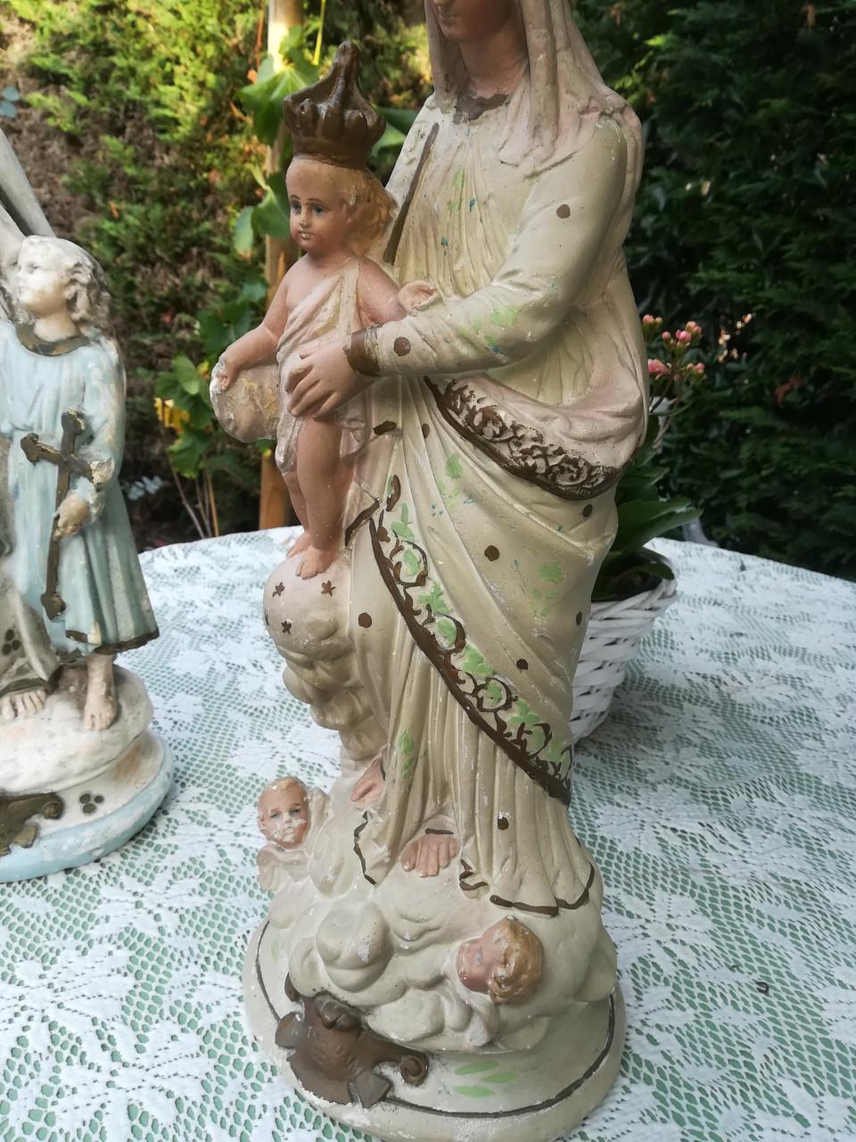 Brocante gipsen beelden