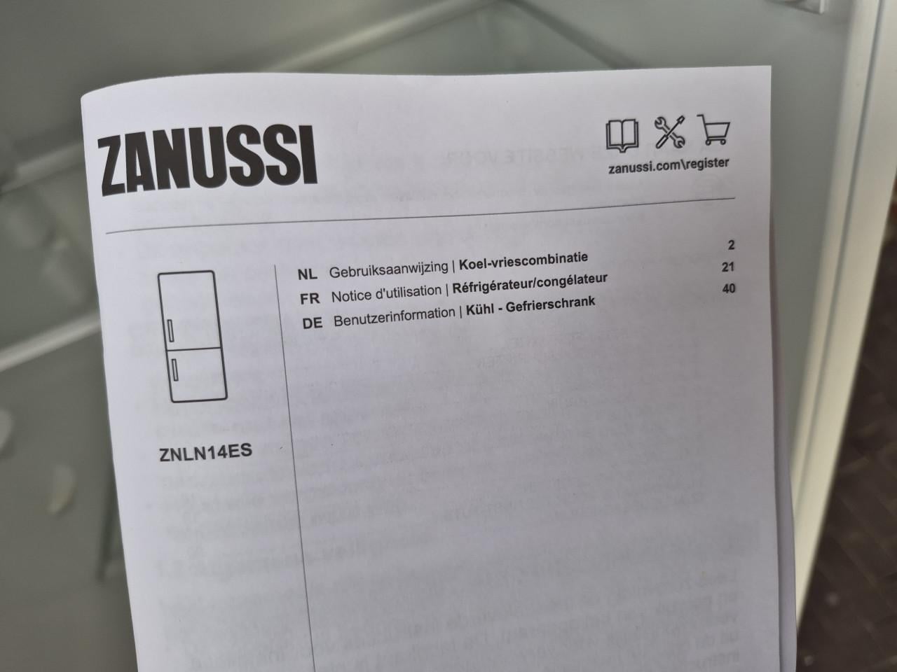 Zanussi koelvriescombinatie