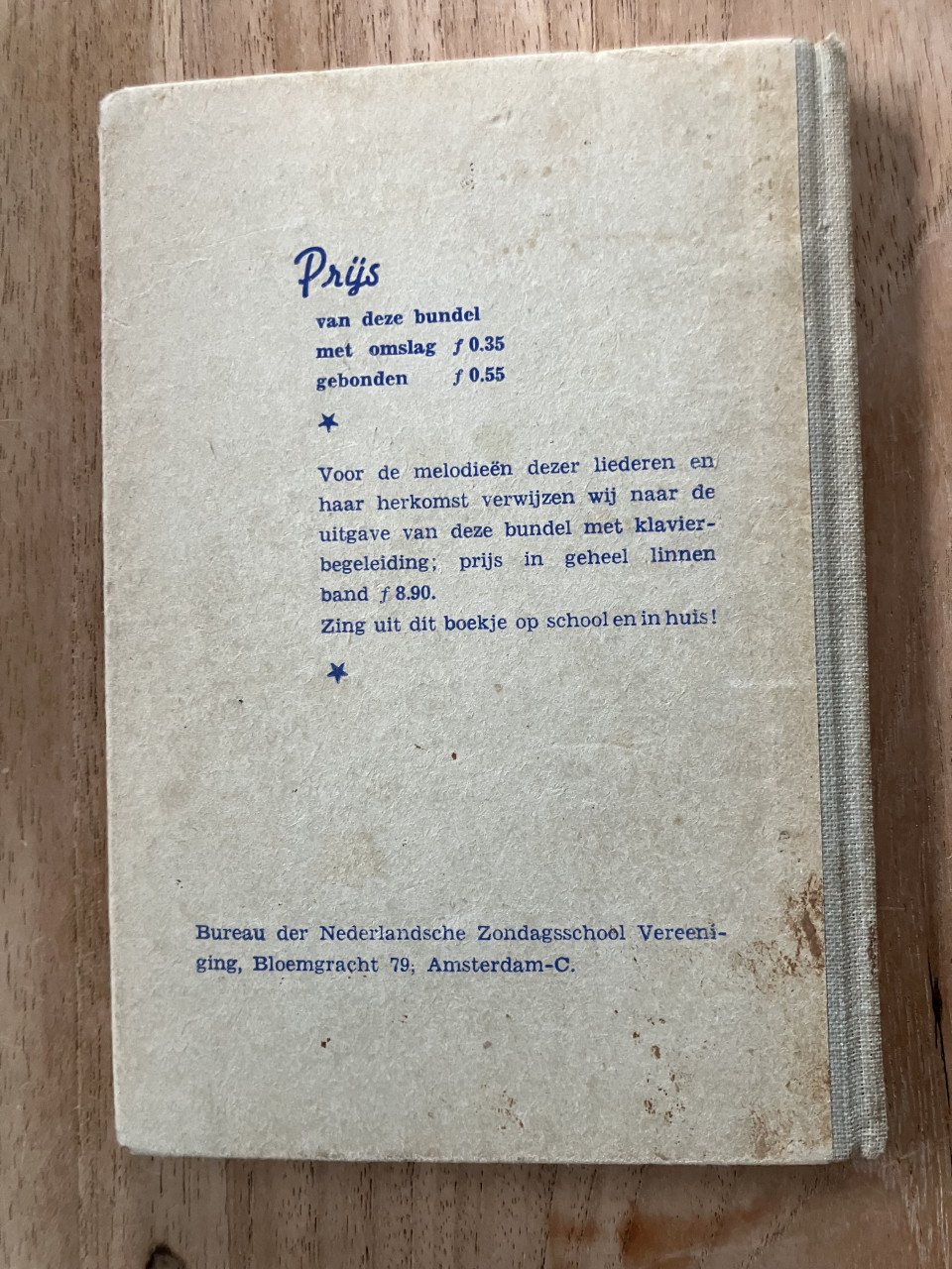 Boekje Wie zingt mee - Zondagschool liedboek (ca. 1945)