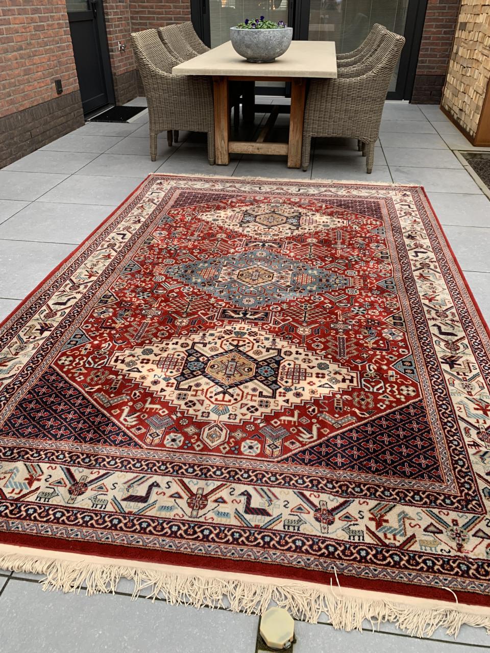 ✨Prachtig Sfeervol Vintage Vloerkleed van Zuiver Scheerwol✨300 bij 200 cm❣️