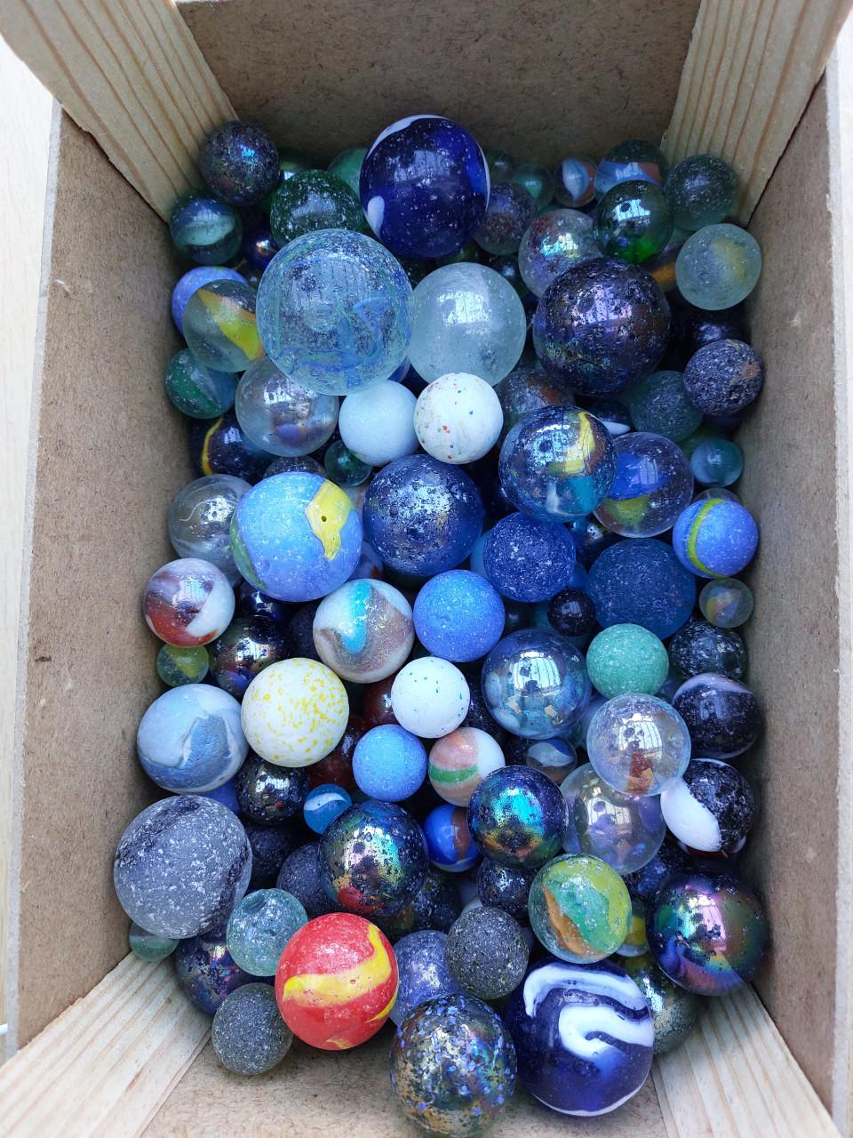 Verzameling Knikkers.