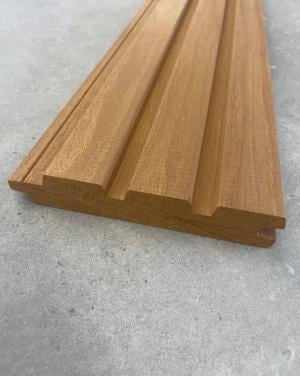 Trio Iroko gevelbekleding | 2.6x13.5cm -restant 24,68 m2-