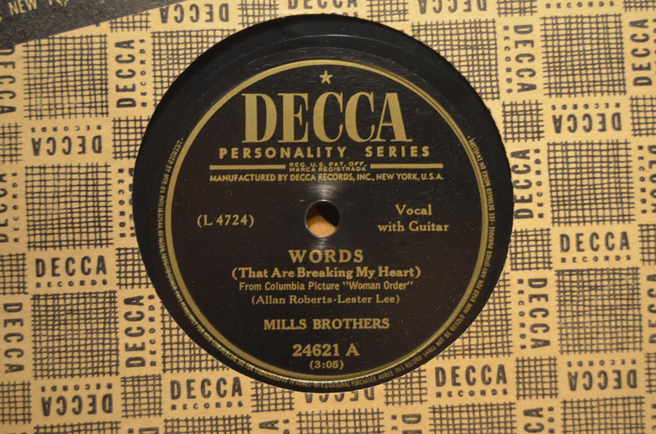 78 rpm Mills Brothers jaren '40 en '50 héél veel stuks. (5)