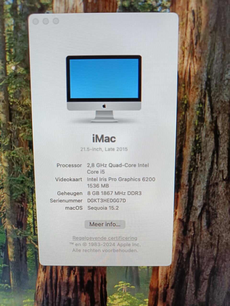 IMac 21,5 inch late 2015