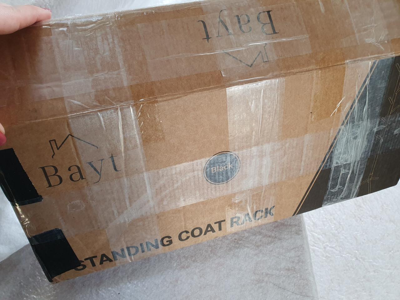 Kapstok staand zwart met 8 haken| 175 cm | zo goed als nieuw