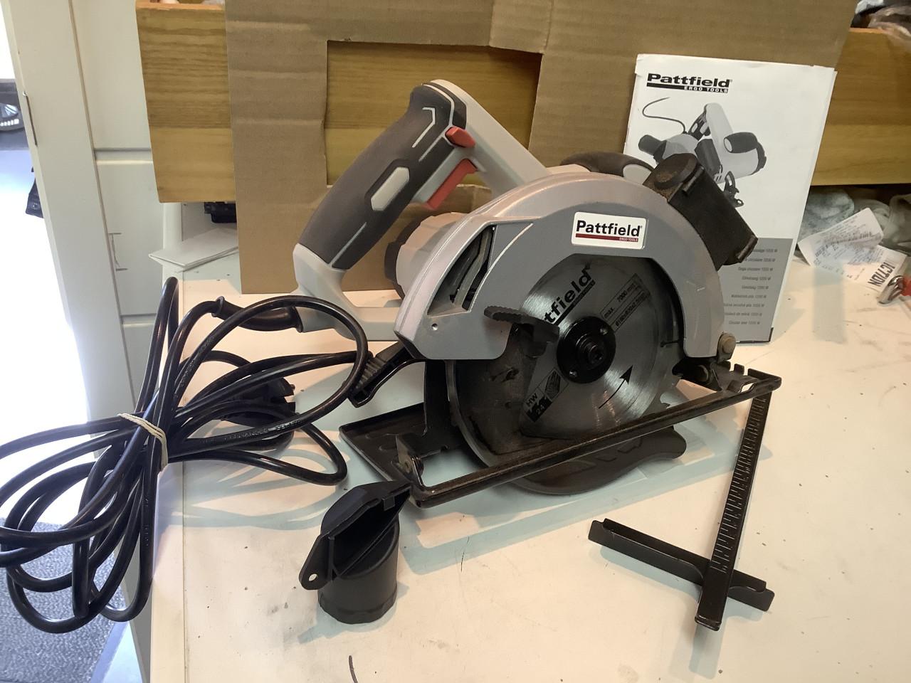 Pattfield cirkelzaag, model PE-160KS, met een vermogen van 1200 wat