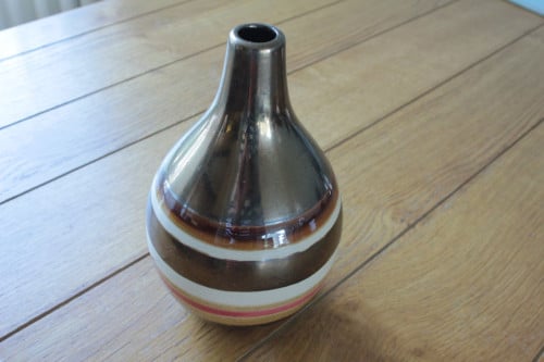 Roest bruine vaas,,23 cm