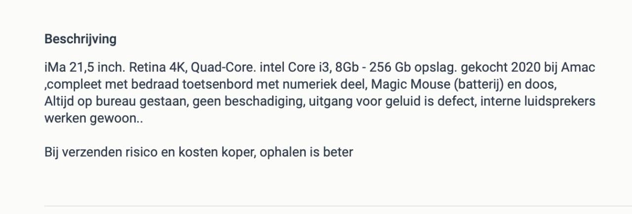 IMax 21,5 inch Retina 4K