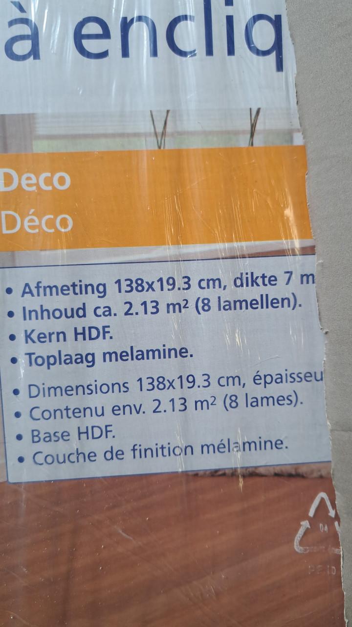 8 pakken  laminaat