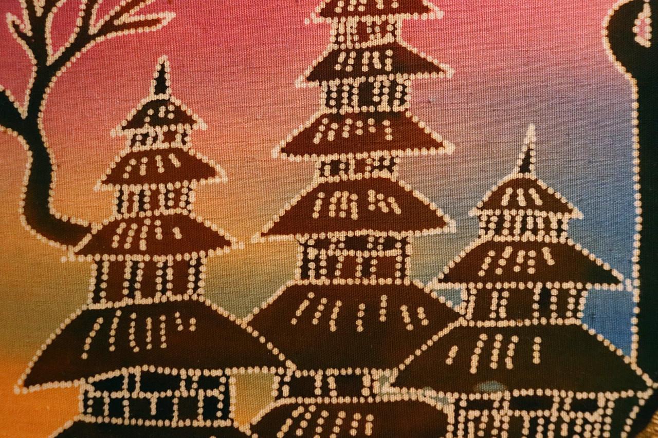 Groot Balinees Batik wandpaneel