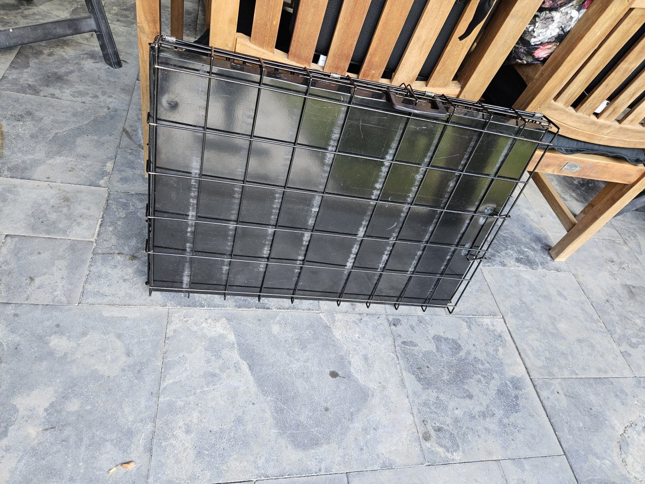 HONDENBENCH ZWART IZGS