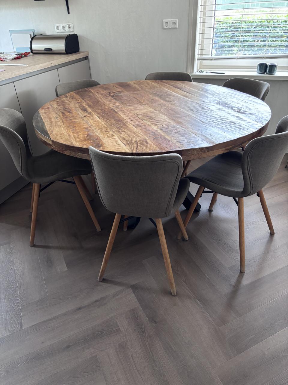 Ronde tafel mangohout
