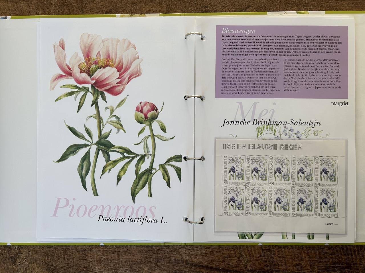Postzegel album Bloemenpracht