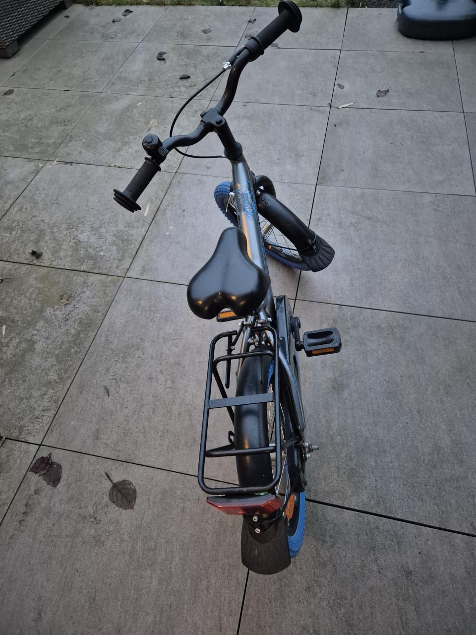 16 inch Loekie kinderfiets met zijwielen (4 tot 6 jaar)