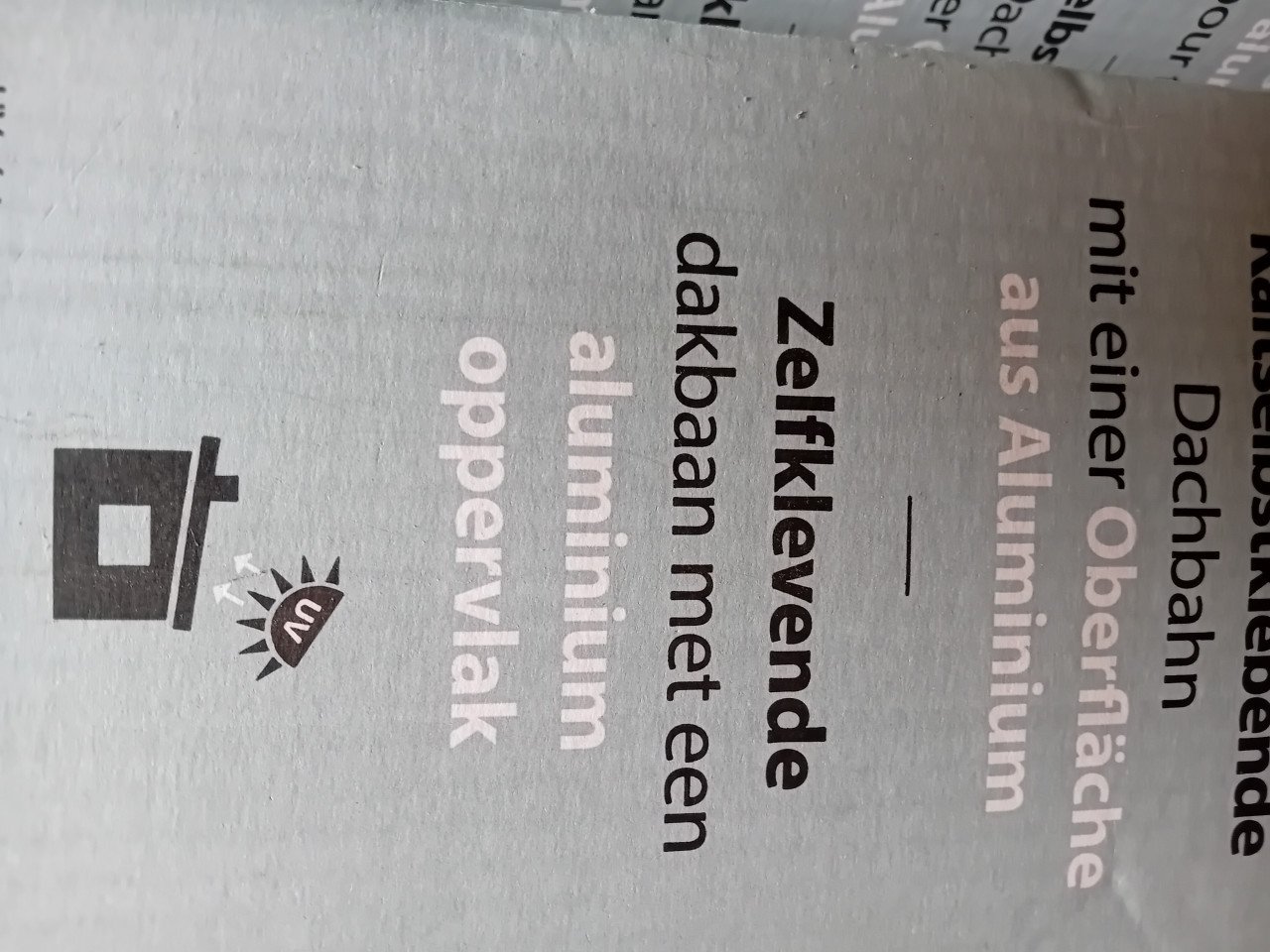15m2 zelfklevende alu dakbedekking