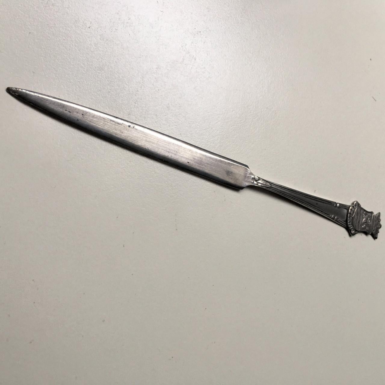 Antieke Zeeuwse zilveren briefopener 1920