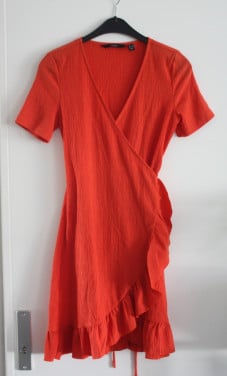 Wikkeljurk koraalrood  maat xs
