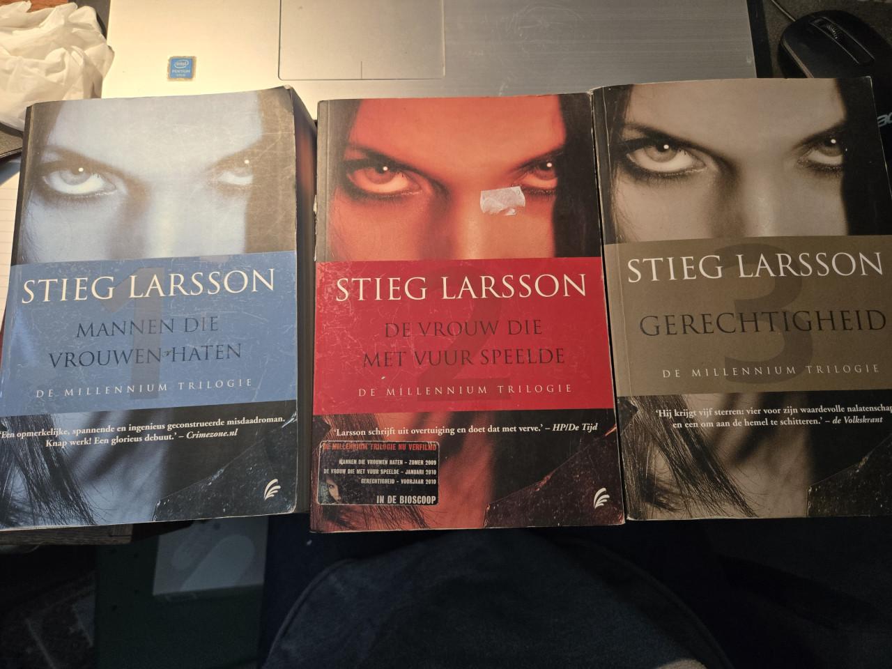 Millennium Trilogie van auteur Stieg Larsson.