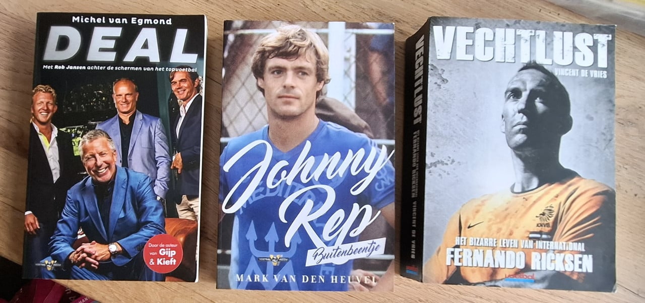 Drie boeken over Voetbal: Johnny Rep, Deal en Vechtlust